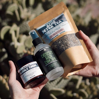 Chaparral Theory Products, Barely There, Desert Rain Drops, and Acne Detox Tea